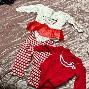 3 piece Christmas girl set
